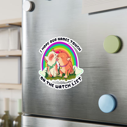 Watchlist Cats Kiss-Cut Vinyl Decal