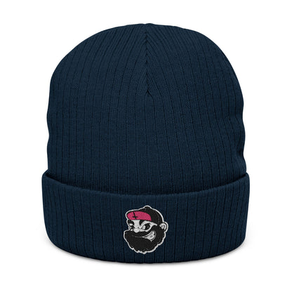 LVB 26 Logo Ribbed Knit Beanie Embroidered