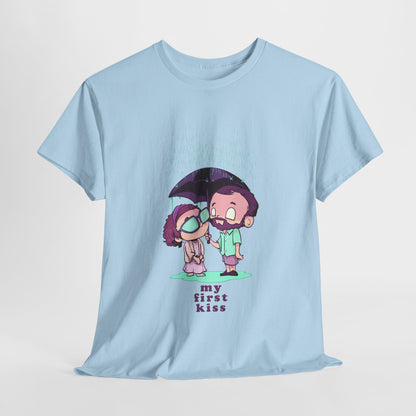 My First Kiss Unisex Heavy Cotton Tee