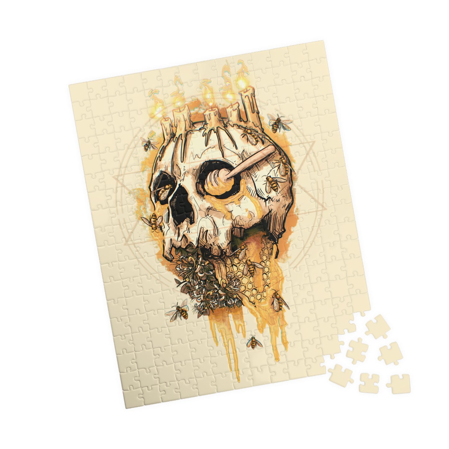 Elemental Skull Honeycore Puzzle (110, 252, 500, 1014-piece)