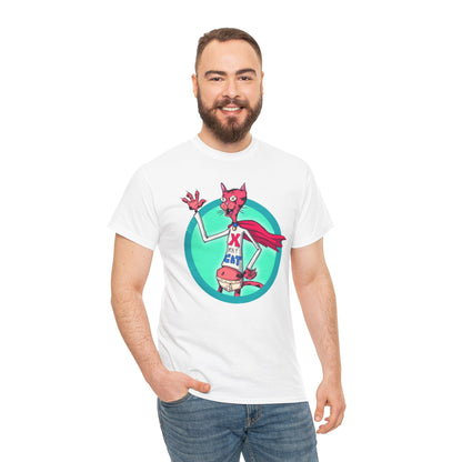 X-Ray Cat Unisex Heavy Cotton Tee