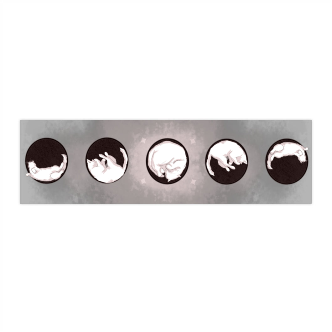 Lunar Cats Bumper Stickers