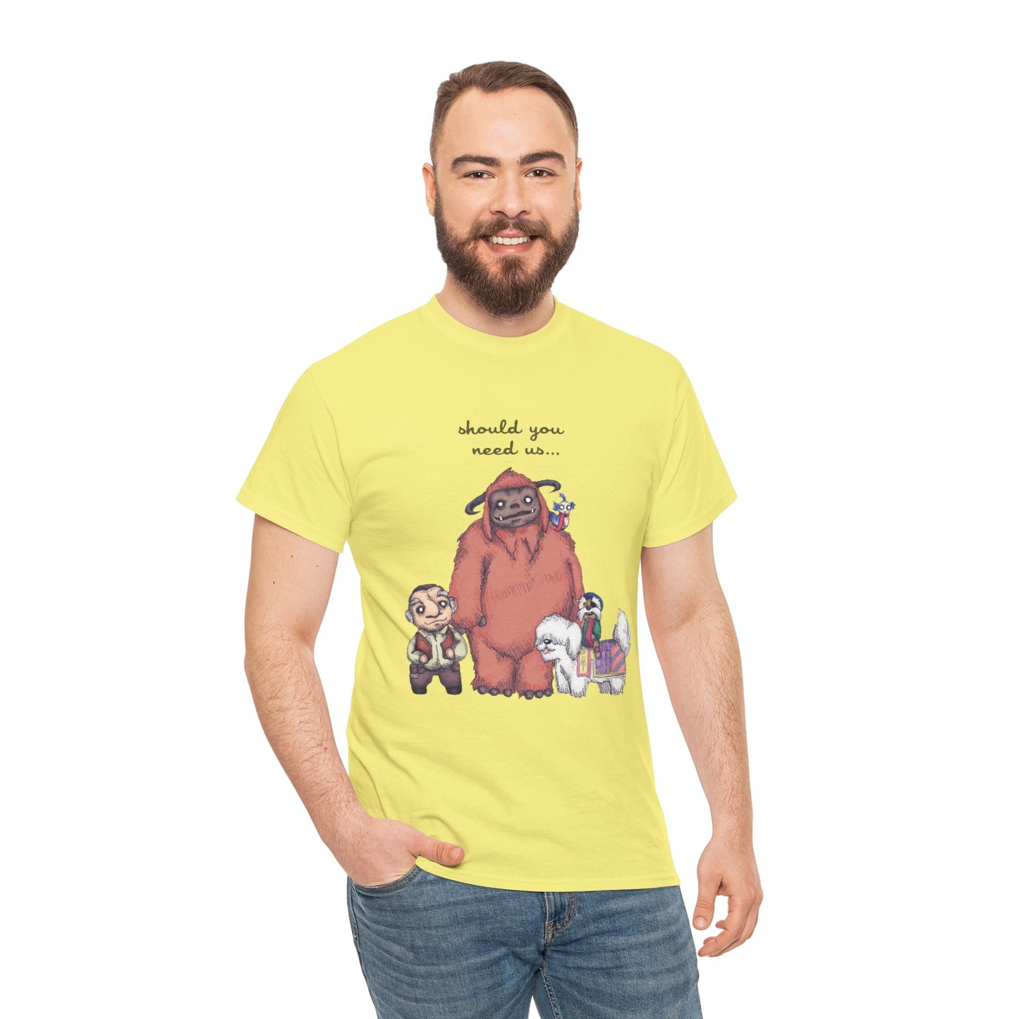 Should You Need Us Unisex Heavy Cotton Tee