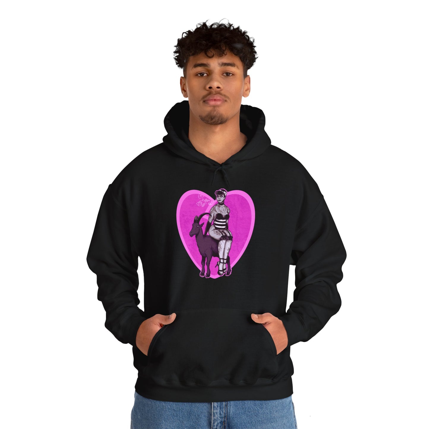 Goth Pinup Unisex Heavy Blend Hooded Sweatshirt