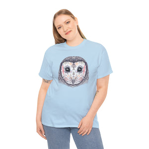 Sugar Skull Owl Unisex Heavy Cotton Tee