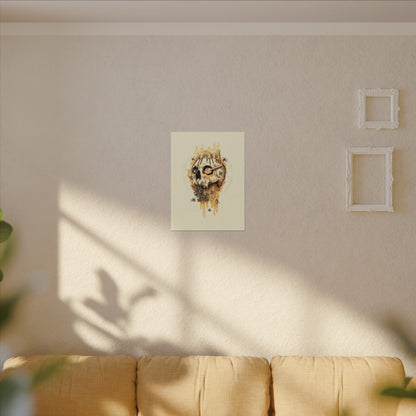 Elemental Skull Honeycore Matte Canvas Stretched