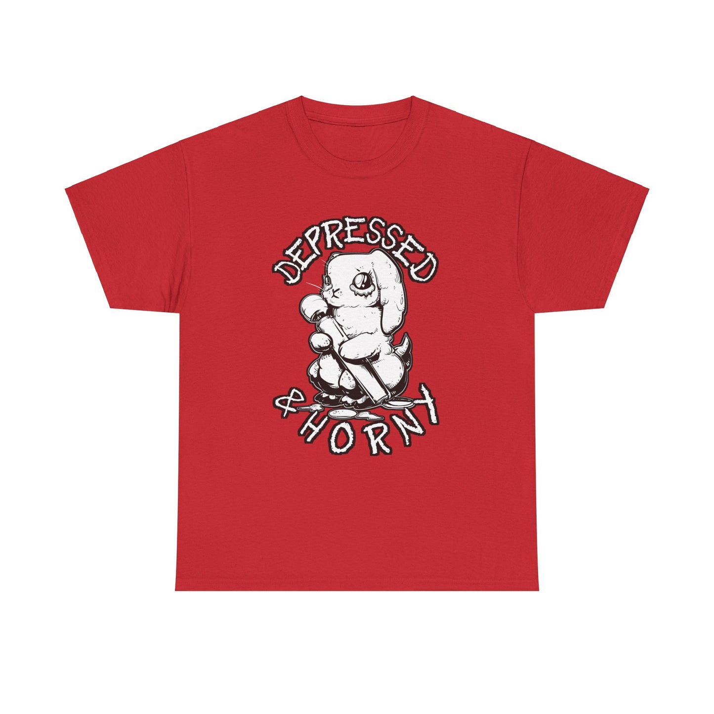 Depressed Bunny Unisex Heavy Cotton Tee