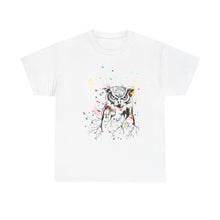 Owl Watercolor Unisex Heavy Cotton Tee