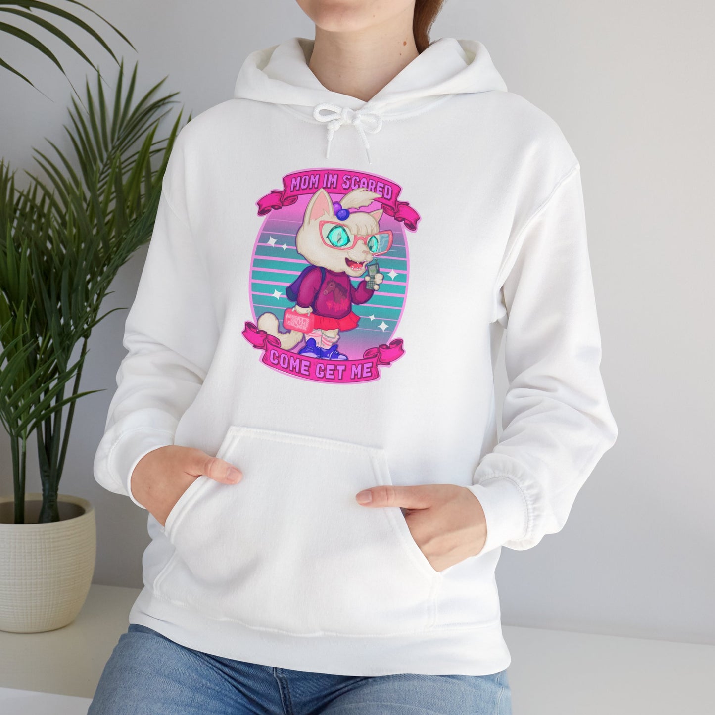 Mom I'm Scared Unisex Heavy Blend Hooded Sweatshirt