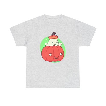 Pumpkin Ghost Unisex Heavy Cotton Tee