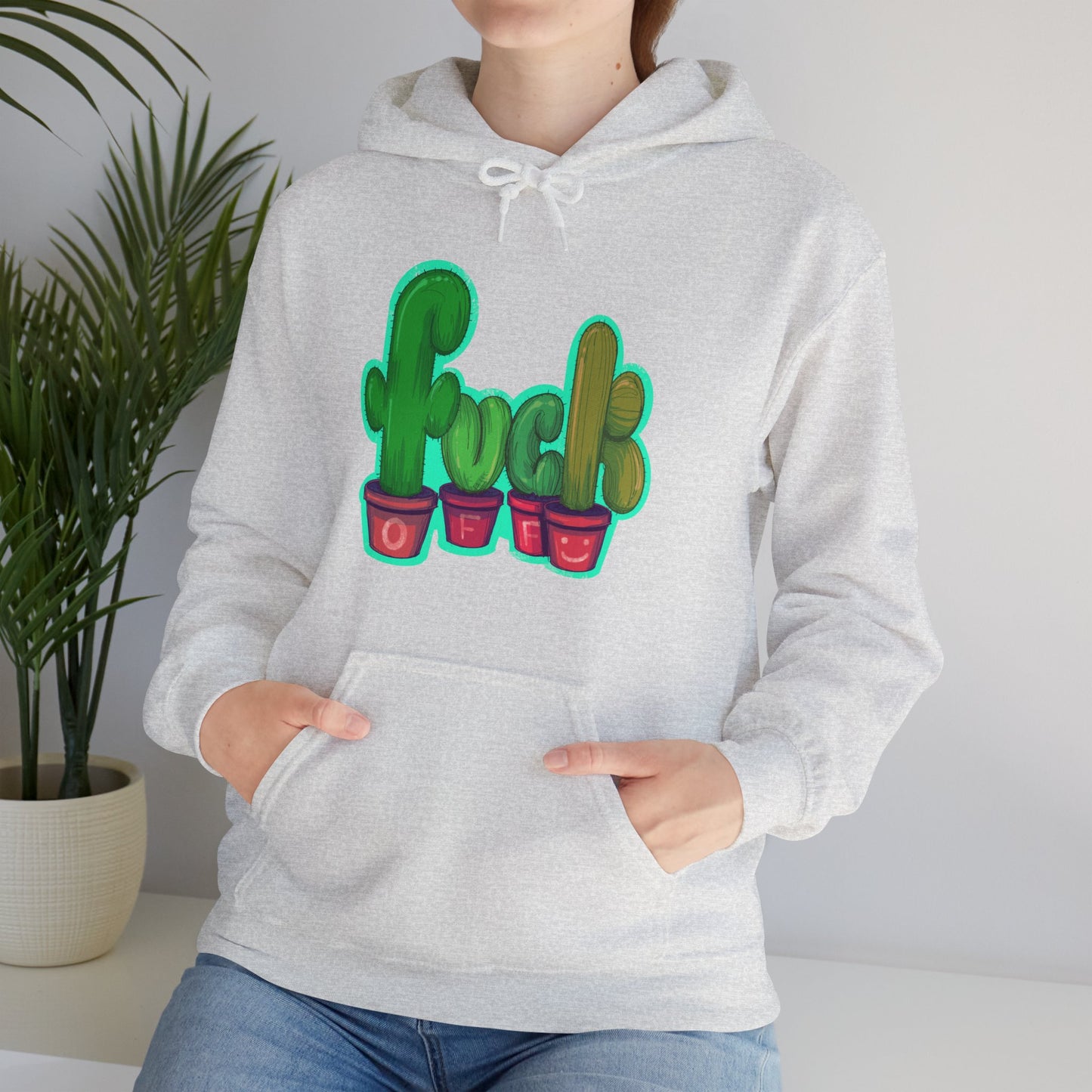 Rude Succulents Unisex Heavy Blend Hooded Sweatshirt