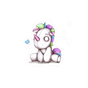 Plushie Unicorn Kiss-Cut Vinyl Decal