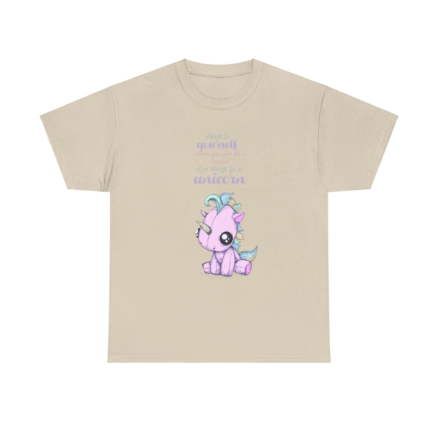 Be Yourself Unicorn Unisex Heavy Cotton Tee