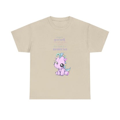 Be Yourself Unicorn Unisex Heavy Cotton Tee