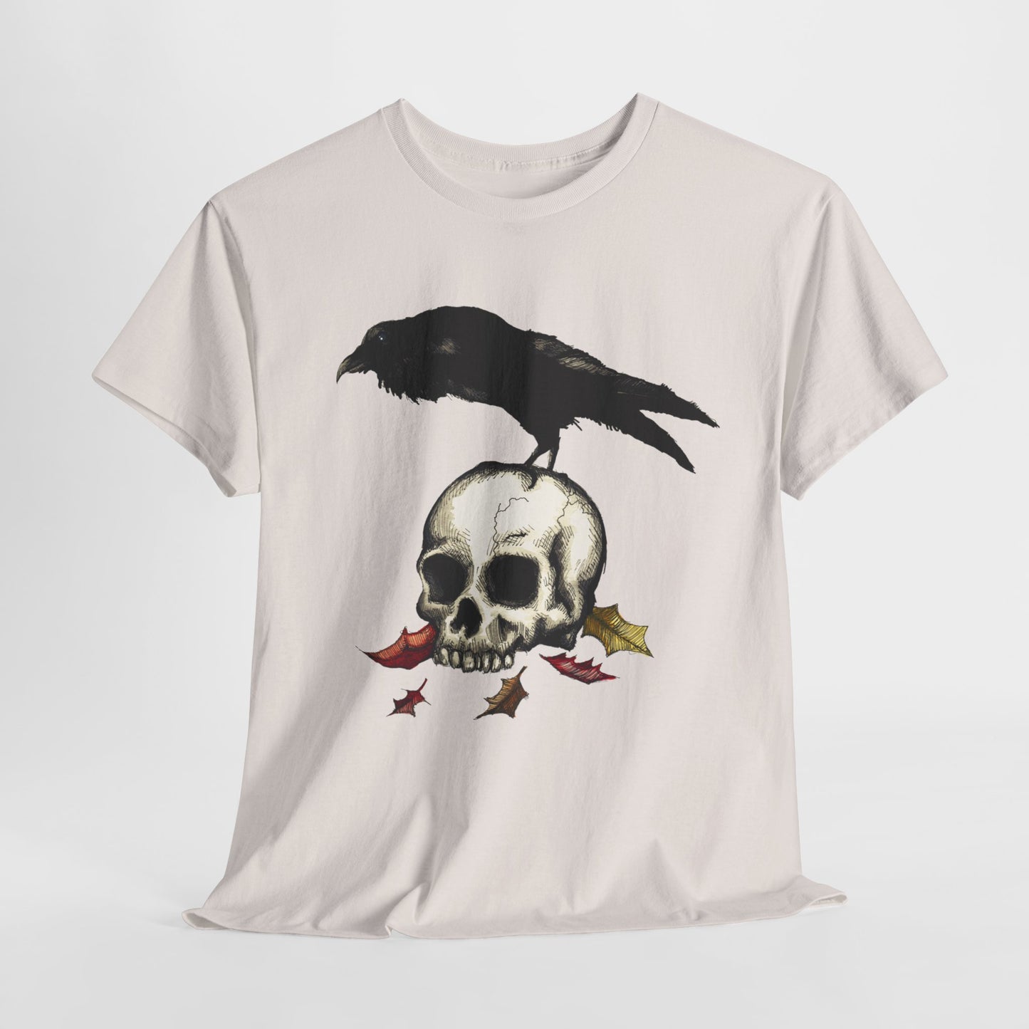 Crow Skull Unisex Heavy Cotton Tee