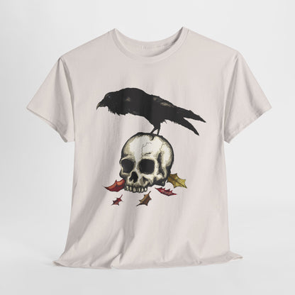 Crow Skull Unisex Heavy Cotton Tee