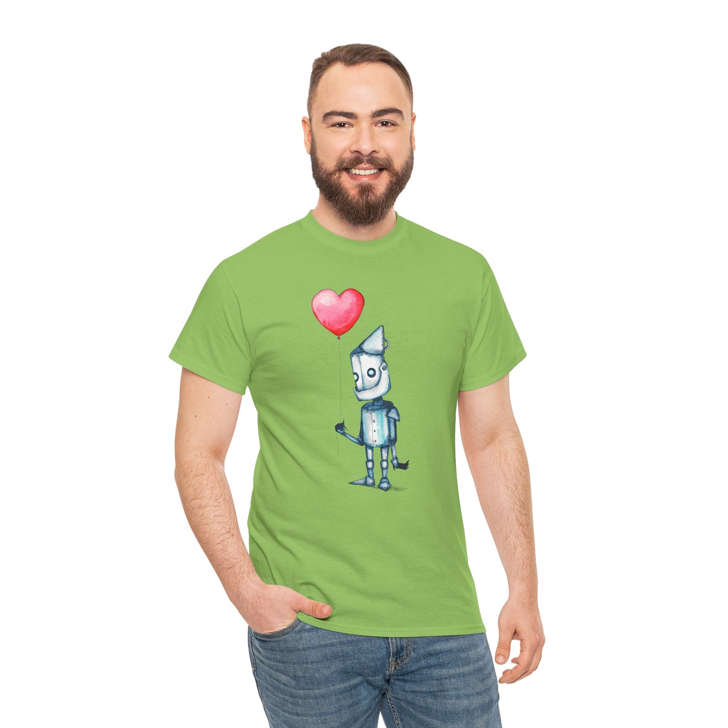 Tinman Gets A Heart Unisex Heavy Cotton Tee