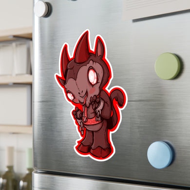 Plushie Krampus Kiss-Cut Vinyl Decal