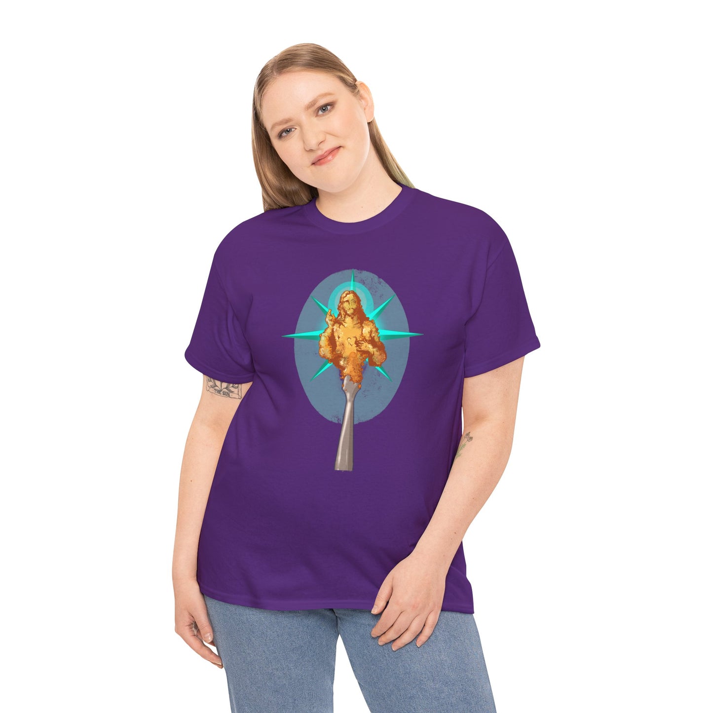 He Is Resin Unisex Heavy Cotton Tee