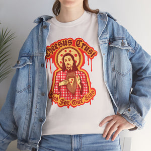 Cheesus Crust Unisex Heavy Cotton Tee