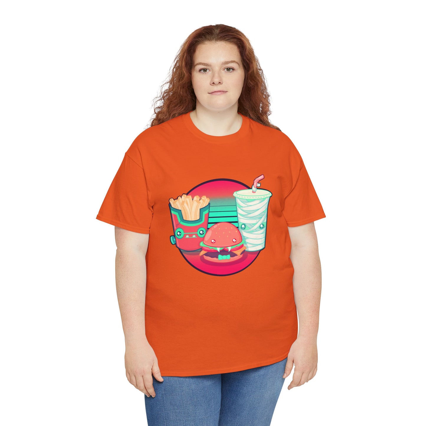 Spooky Fast Food Unisex Heavy Cotton Tee