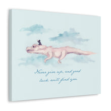 Never Give Up Canvas Gallery Wrapped Art Print