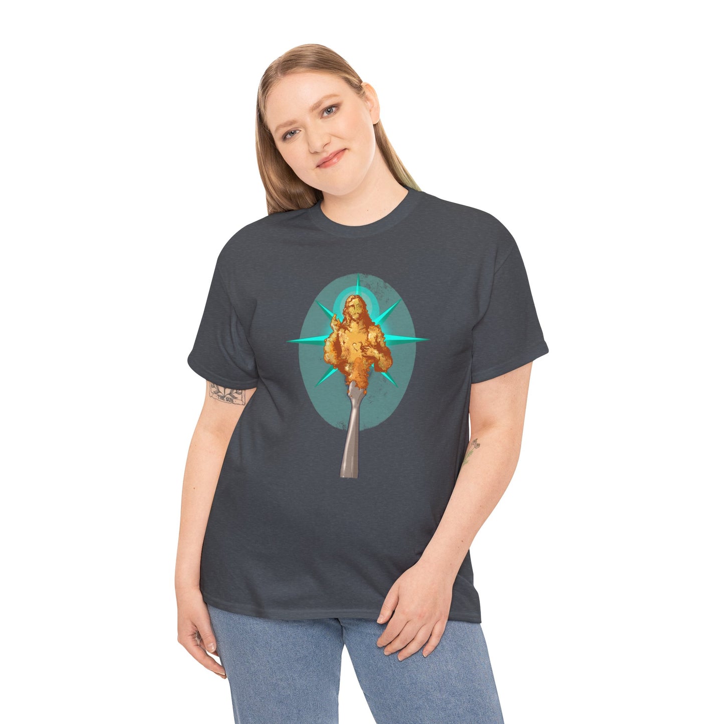 He Is Resin Unisex Heavy Cotton Tee