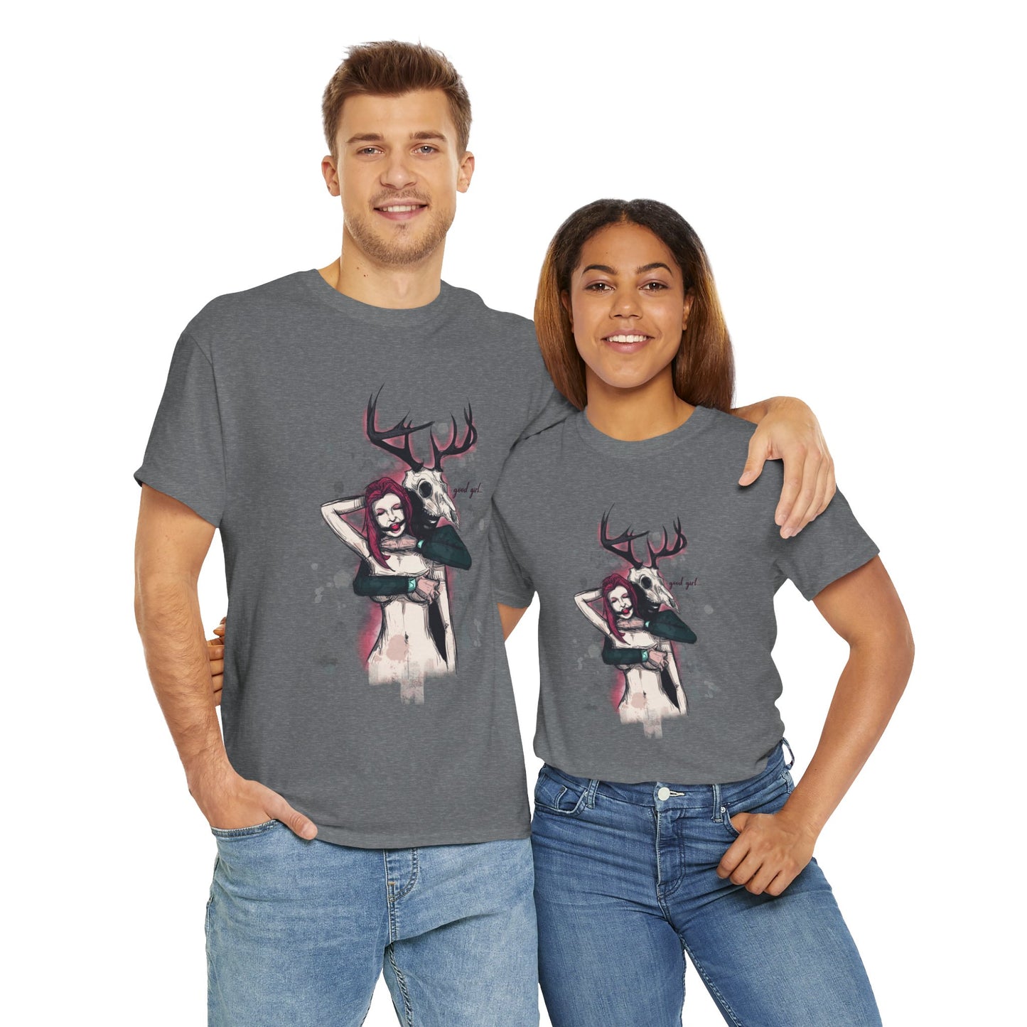 Deer Daddy Series 3: Good Girl Unisex Heavy Cotton Tee