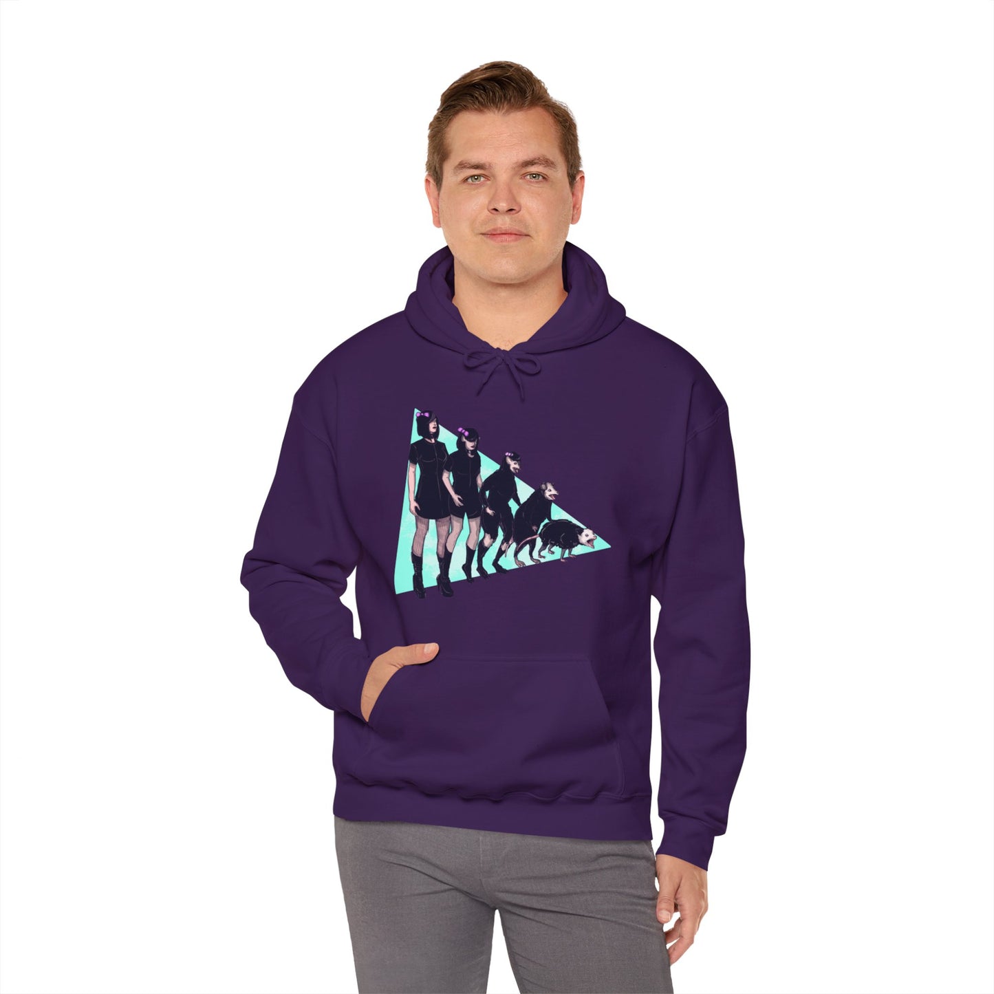 Opossum Girl Unisex Heavy Blend Hooded Sweatshirt