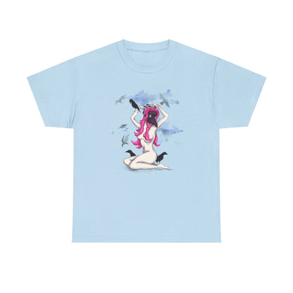 Plague Doctor Pinup Unisex Heavy Cotton Tee