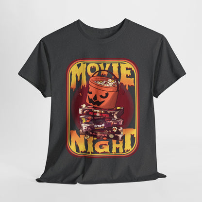 Retro Movie Night Unisex Heavy Cotton Tee