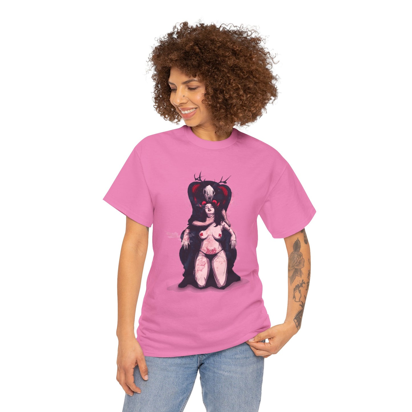 Deer Daddy Series 7: Daddy v Demoni  Unisex Heavy Cotton Tee
