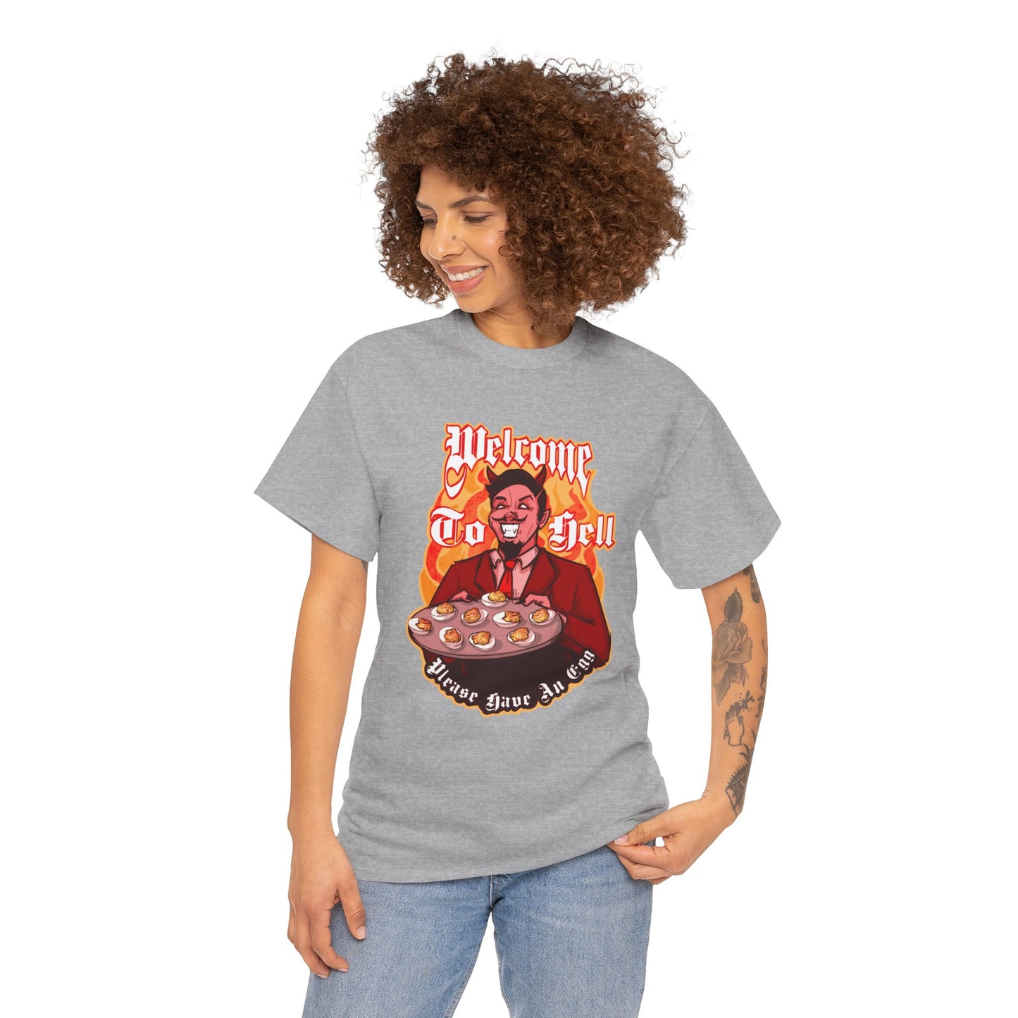 Deviled Eggs Unisex Heavy Cotton Tee