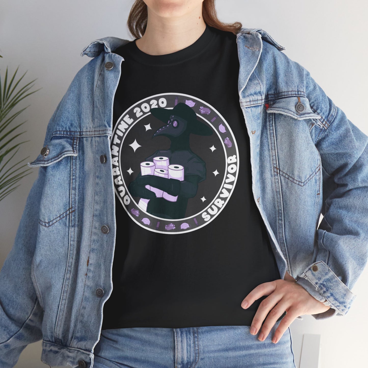 Quarantine 2020 Survivor Unisex Heavy Cotton Tee