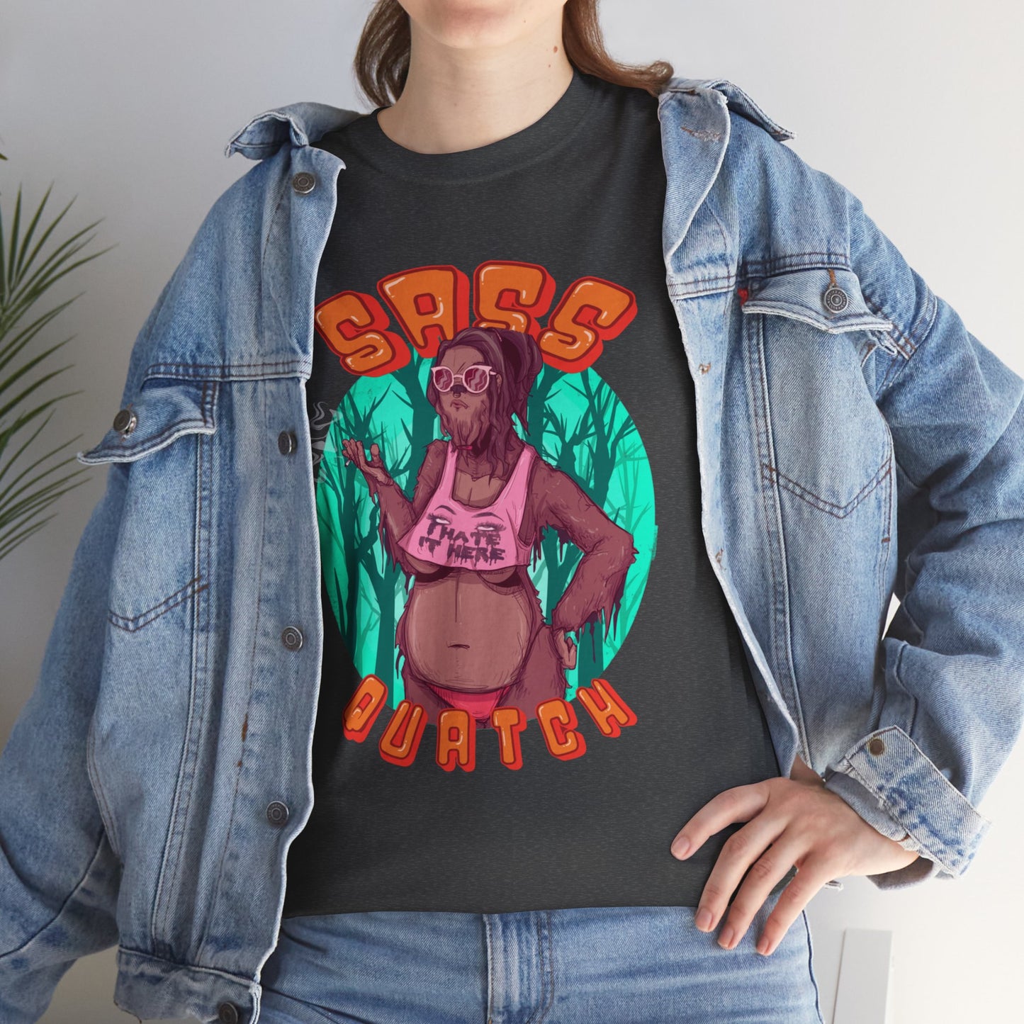 Sass Quatch Unisex Heavy Cotton Tee