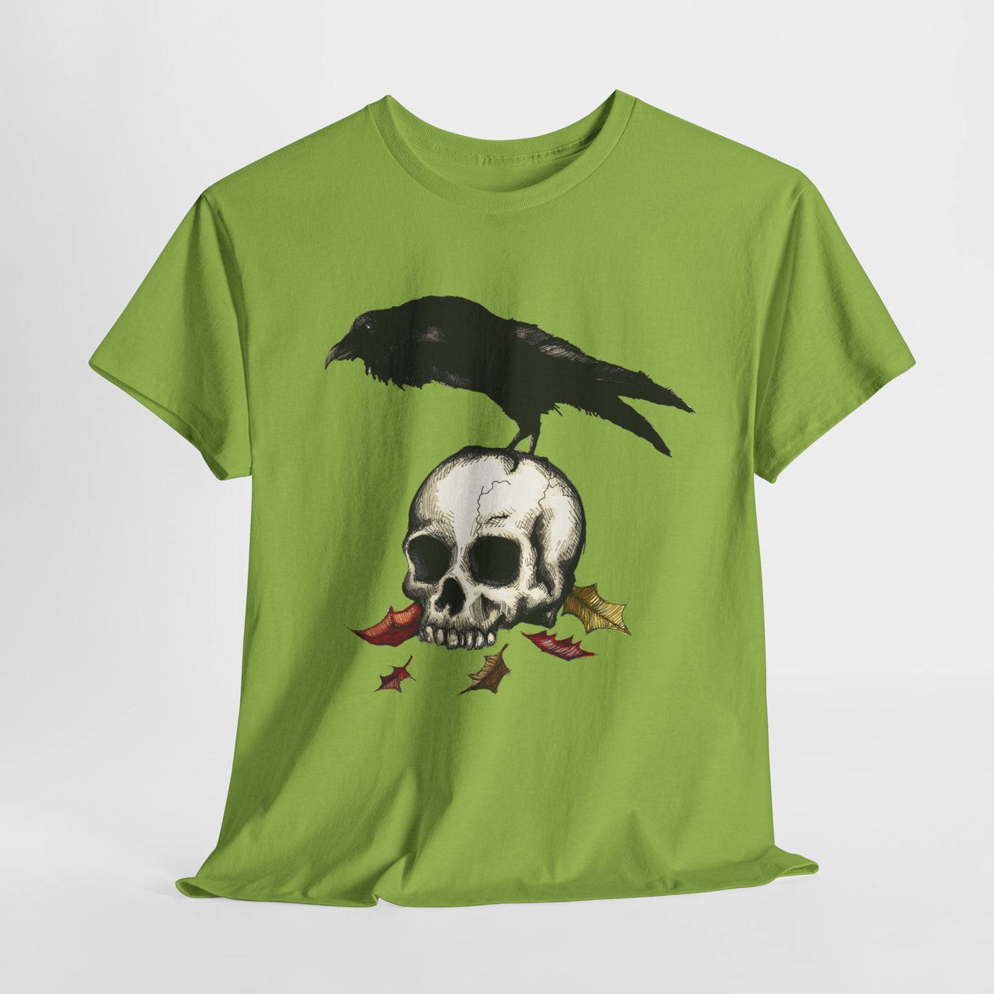 Crow Skull Unisex Heavy Cotton Tee