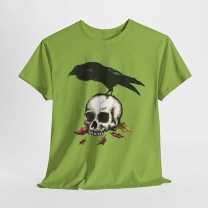 Crow Skull Unisex Heavy Cotton Tee