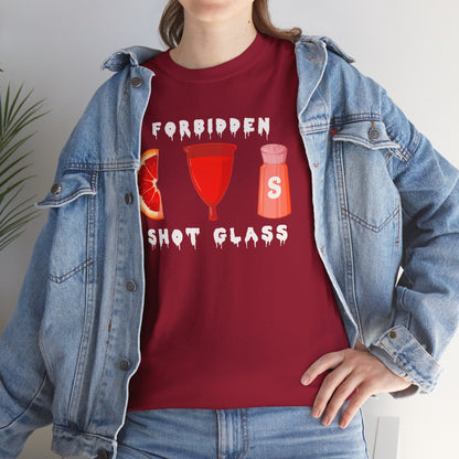 Forbidden Shot Glass Unisex Heavy Cotton Tee