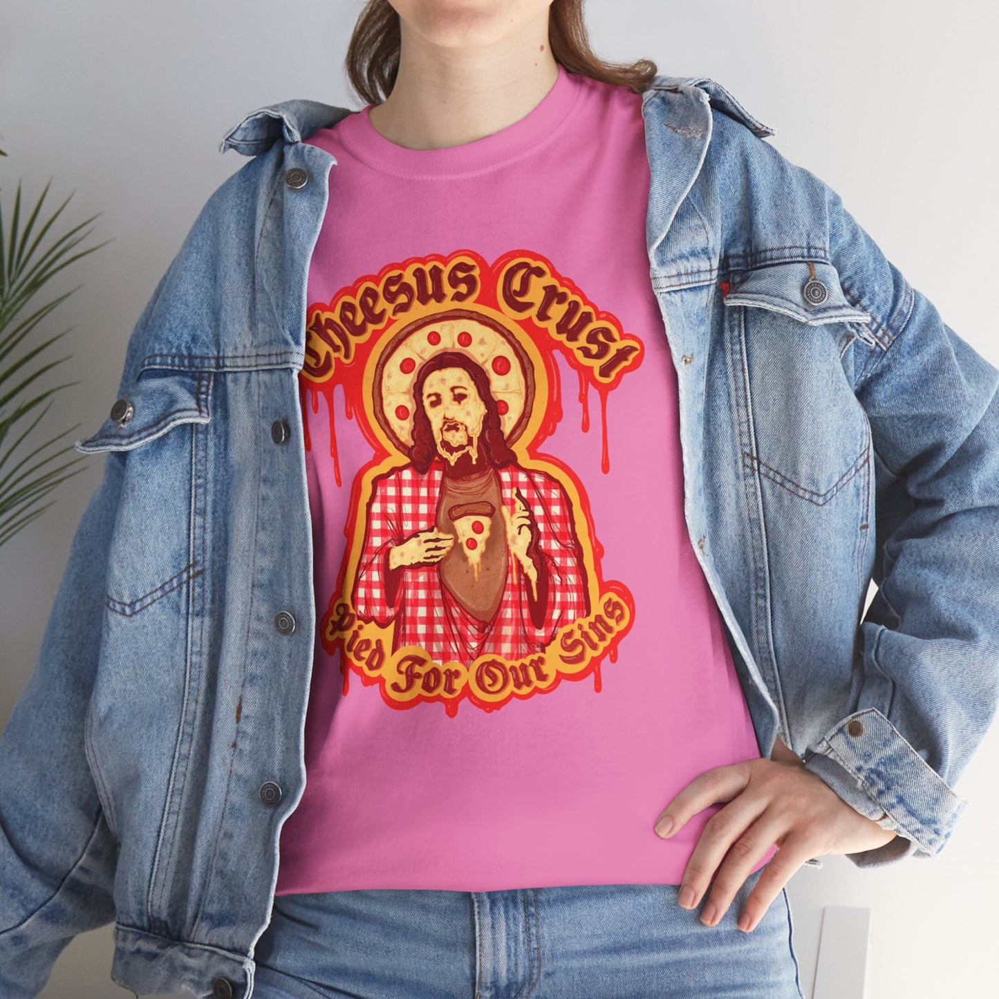 Cheesus Crust Unisex Heavy Cotton Tee