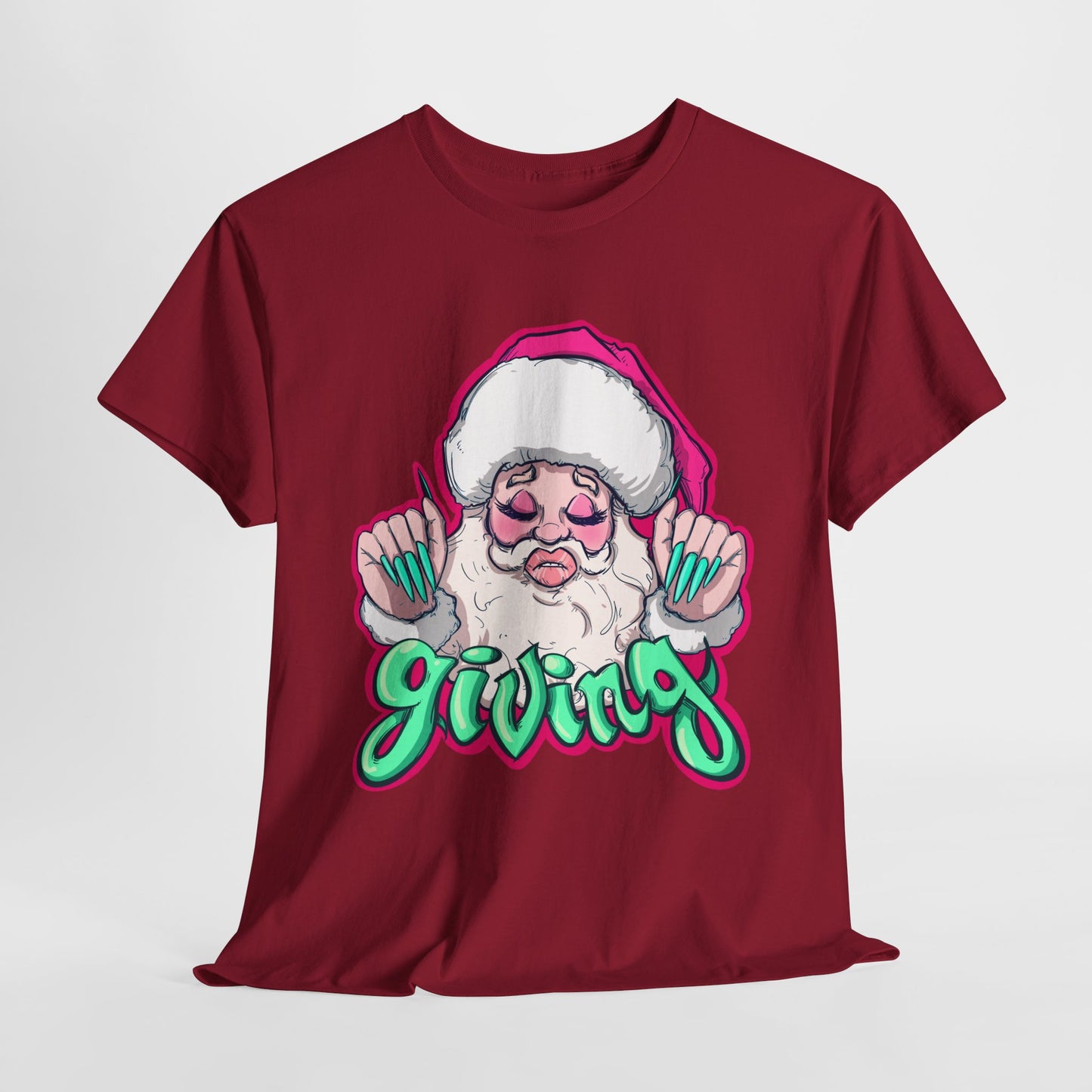 He Is Giving Unisex Heavy Cotton Tee