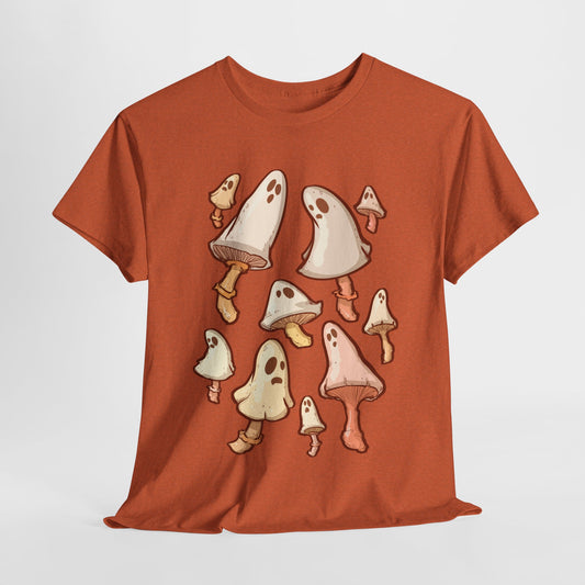 Spooky Mushrooms Unisex Heavy Cotton Tee