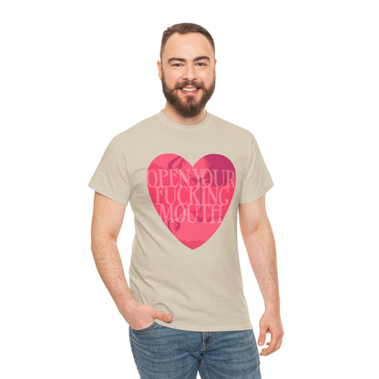 Open Your Mouth Unisex Heavy Cotton Tee