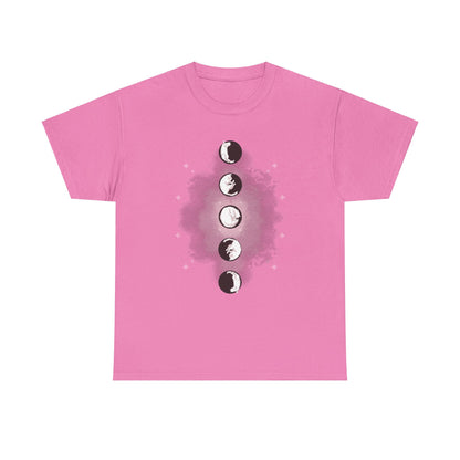 Cat Phases Unisex Heavy Cotton Tee
