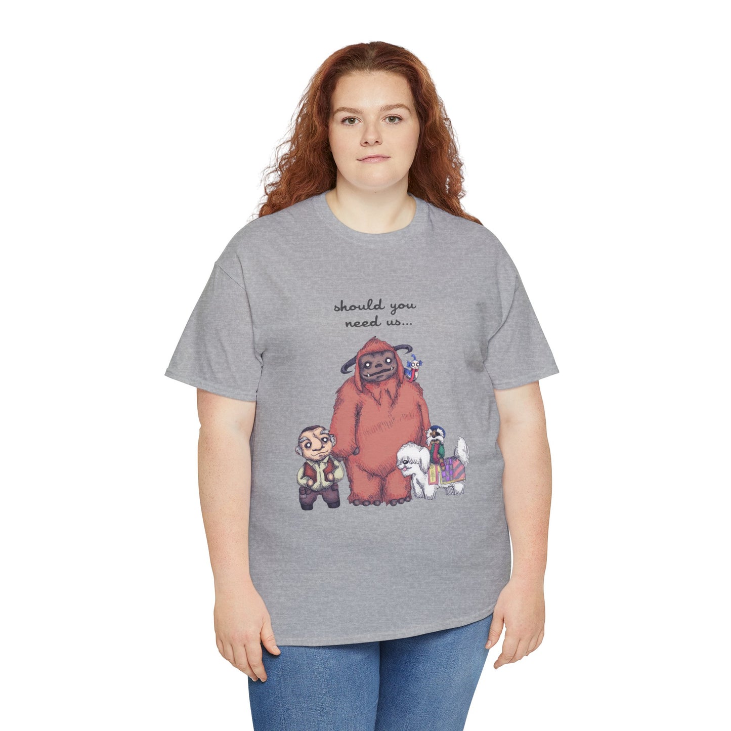 Should You Need Us Unisex Heavy Cotton Tee