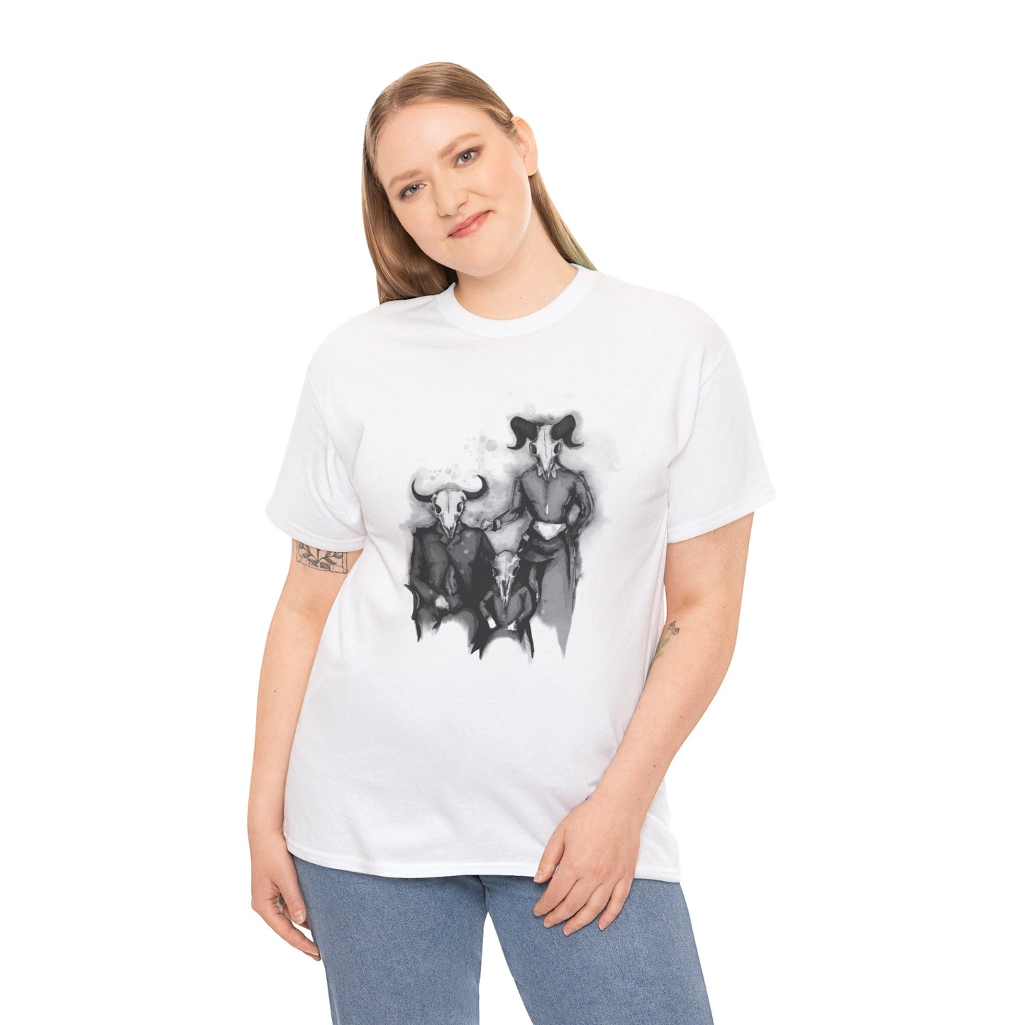 Family Portrait Unisex Heavy Cotton Tee