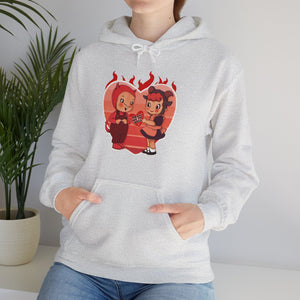 Love Is Hell Unisex Heavy Blend Hooded Sweatshirt