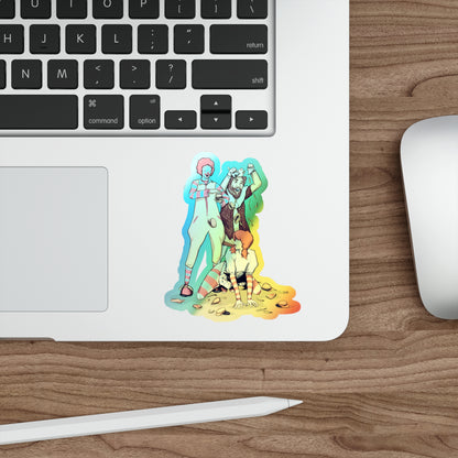 Burgers & Fries Holographic Die-cut Stickers