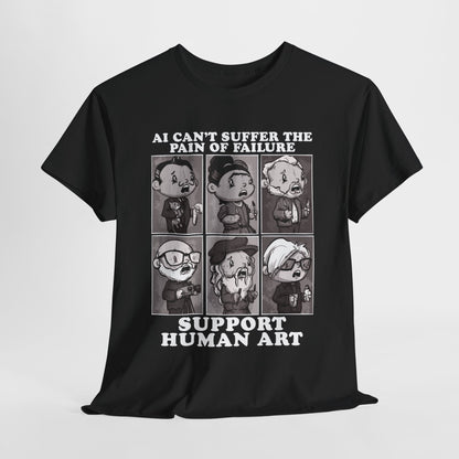 Support Human Art Unisex Heavy Cotton Tee