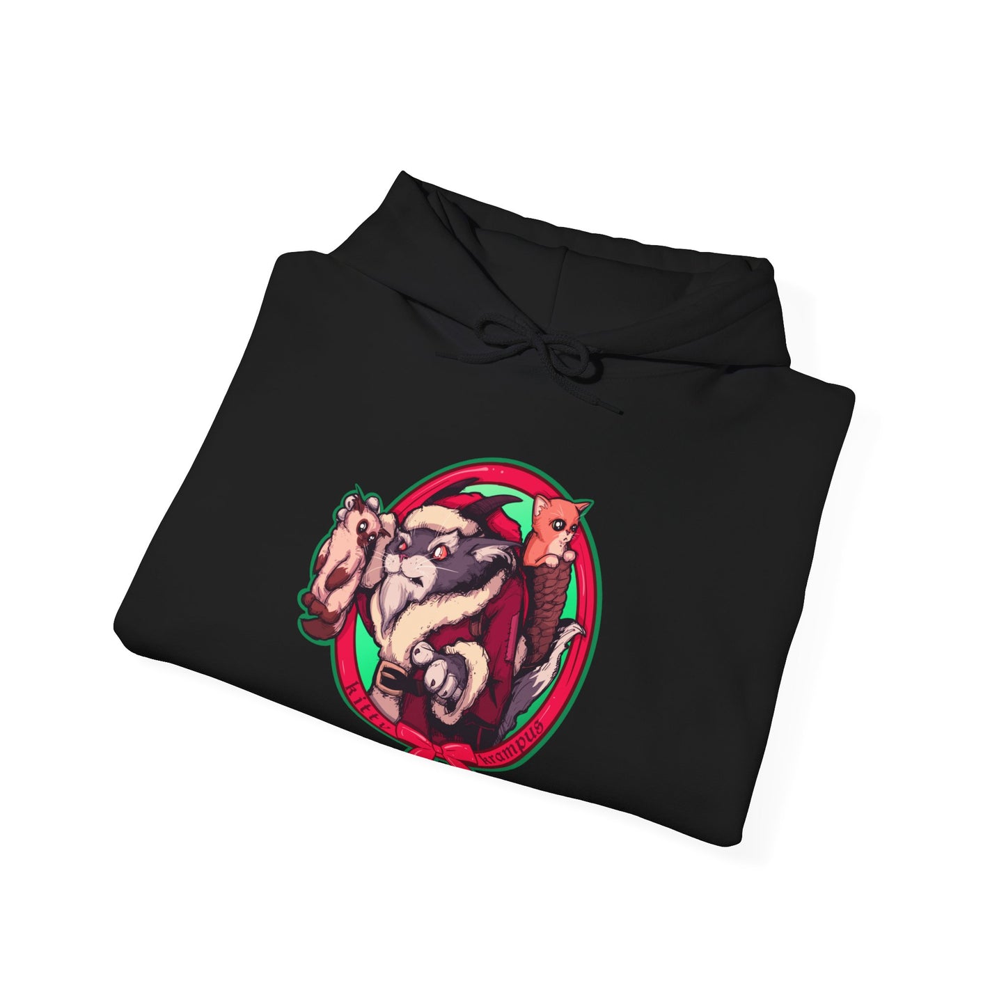 Kitty Krampus Unisex Heavy Blend Hooded Sweatshirt