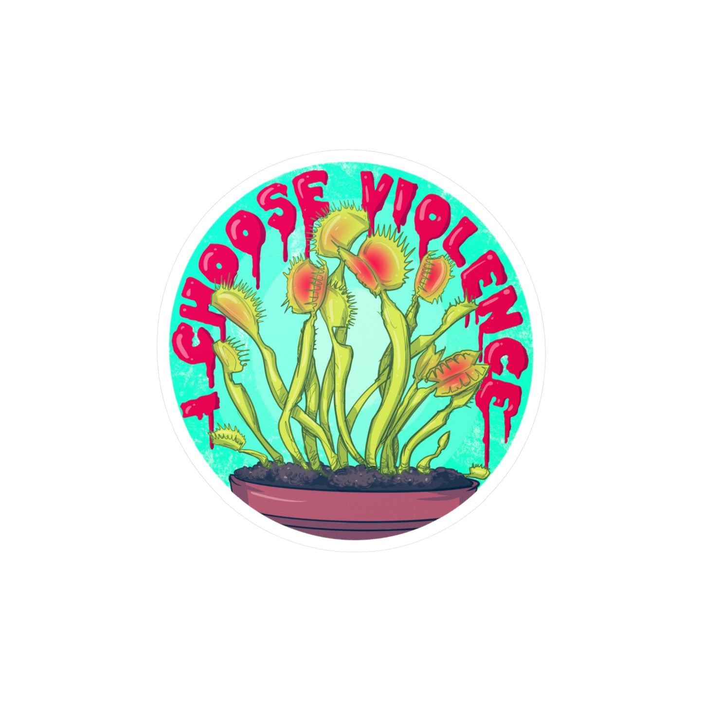 Venus Fly Trap Kiss-Cut Vinyl Decal
